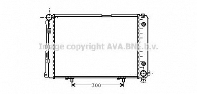 AVA QUALITY COOLING ms2110 -  Радиатор, охлаждение двигателя